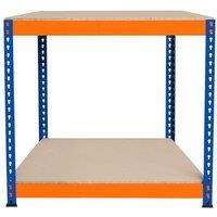 Monstershop S-Rax 2 Tier Workbench - 90cm x 60cm x 90cm in Orange | Size: 90 cm x 60 cm x 90 cm