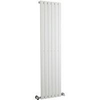 Balterley Lucia Square Vertical Single Panel Radiator 1500 x 354mm - Satin White