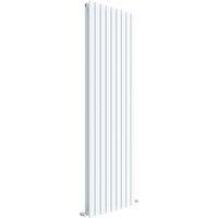 Balterley Lucia Square Vertical Double Panel Radiator, 1800 x 528mm, Satin White