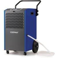 Costway 73 L/Day Commercial Dehumidifier Industrial Dehumidifier in Blue