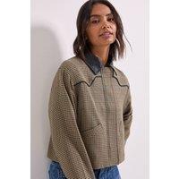 Dorothy Perkins Women's PU Collar Jacket | Size: 16