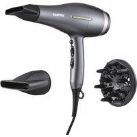 Geepas Professional Hair Dryer Ionic Diffuser Cool Shot 3 Heat 2 Speeds in Black
