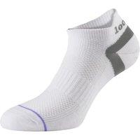 1000 Mile Men's Ultimate Tactel Trainer Liner Socks - 1 Pack Double Layer Socks in White | Size: 9-11
