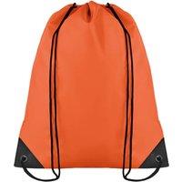 MidOcean Men's Shoop Polyester 190T Drawstring Bag in Orange