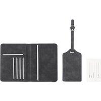 MidOcean Men's Jettag Passport Holder & Luggage Tag Set in Pale Grey