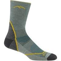 Darn Tough Vermont Men's Merino Wool Crew Lightweight Anti Blister Hiking Socks in Green | Size: Medium