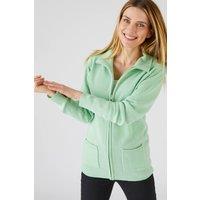 Damart Women's Zip front knit cardigan for comfortable everyday layering in Mint | Size: 14-16