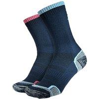 1000 Mile Women's ' Walk Repreve Single Layer Socks - 2 Pack in Navy | Size: 3-5.5