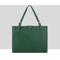 Paul Costelloe Women's 'Argo' 100% Real Leather Shoulder Bag in Dark Green