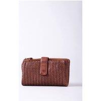 Lakeland Leather Women's 'Wreay' Large Leather Tab Purse in Brown