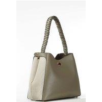 Luella Grey Women's 'Adriana' Woven Handle Hobo in Green