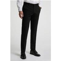 Limehaus Men's Slim Fit Black Trousers | Size: 46L