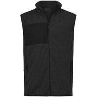 TEE JAYS Men's Mountain Fleece Body Warmer in Black | Size: 5XL