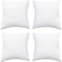 Living and Home 4Pcs Minimalist Versatile Pillow Insert50 cm x 50 cm in White | Size: 50 cm x 50 cm