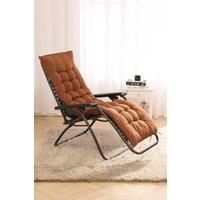 Living and Home 160 cm W x 50cm D Brown Garden Bench Cushion Sun Lounger Seat Cushion