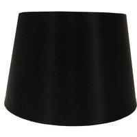 K LIVING 14" Satin Drum Ceiling Table Lamp Shade - Black