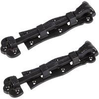 Hammer and Tongs Straight Antique Fish Tail Surface Bolt - W140mm - Black - Pack of 2 | Size: 10000mm x 520mm