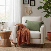 Madison & Mayfair Rectangular Green Tassel Cushion