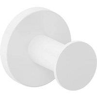 Cosmic Towel hook, Robe hook, Coat hook, Matt White, Architect S+ Collection in Soft White