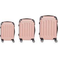 SHEONLY 3PCS Travel Suitcase Set in Pink