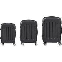 SHEONLY 3PCS Travel Suitcase Set in Black
