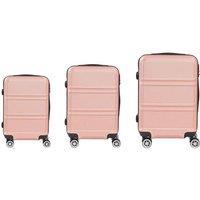 SHEONLY 3PCS Travel Suitcase Set in Pink