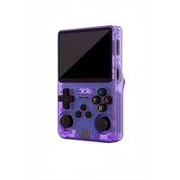 Dyzi R36S Retro Handheld Game Console 3.5 IPS Display USB Rechargeable in Purple