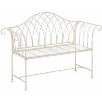 Ascalon Design Ltd Kings Garden Bench - L142 x W40 x H94 cm - Cream