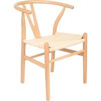 Nicholas Winter Beech Wood Scandi Danish Style Dining Chair - Solid Wood Chairs in Natural