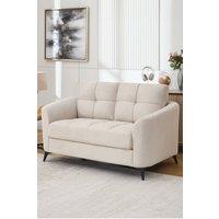 More4Homes Solna 2 Seater Scandi Style Fabric Living Room Sofa in Beige