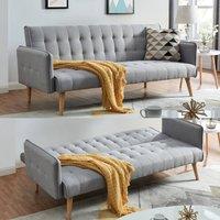Bravich LTD Mario Sofa Bed Double Click Clack 3 Seater in Grey
