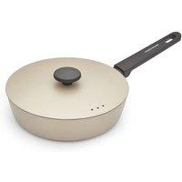 Morphy Richards 24cm Forged Aluminium Saute Pan in Cream | Size: Medium