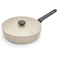 Morphy Richards 28cm Forged Aluminium Saute Pan in Cream | Size: Large