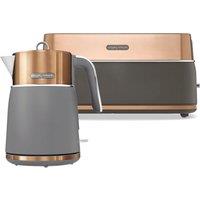 Morphy Richards Signature 1.5L Kettle & 4 Slice Toaster Copper