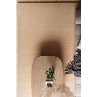 Kukoon Deep Pile Natural Wool Bedroom Area Rug Beige, Grey, Green Bedside Mat 120cm x 170cm in Taupe | Size: 120 cm x 170 cm