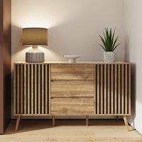 GFW Rowan Large Sideboard in Light Oak