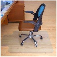 Living and Home 120 cm W x 75 cm D Clear PVC Office Chair Mat Floor Carpet Protector