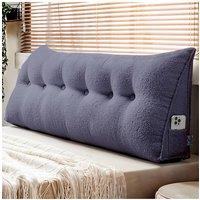 Living and Home Triangle Wedge Headboard Pillow Backrest Support Cushion in Blue