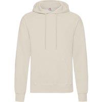 Fruit of the Loom Men's Hooded Sweatshirt Hoodie in Natural | Size: Large