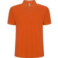 ROLY Men's Pegaso Premium Short-Sleeved Polo Shirt in Orange | Size: XL