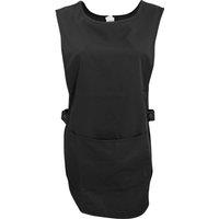 Dennys Women's Tabard Apron With Pocket in Black | Size: Large
