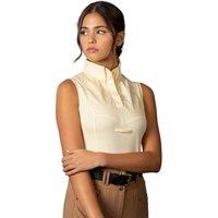 Aubrion Women's Tie Keeper Sleeveless Shirt in Yellow | Size: XS