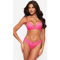 Ann Summers Women's Valentines Sexy Lace Thong in Pink | Size: 14