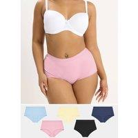Yours Women's 5 Pack High Waisted Full Briefs | Size: 22-24