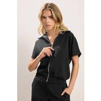 PixieGirl Women's Petite Short Sleeve Jacket in Black | Size: 10