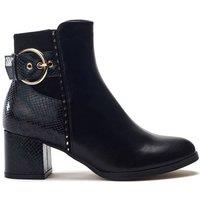 Moda In Pelle Women's 'Panay' Porvair Ankle Boots in Black | Size: 7