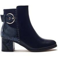 Moda In Pelle Women's 'Panay' Porvair Ankle Boots in Navy | Size: 8