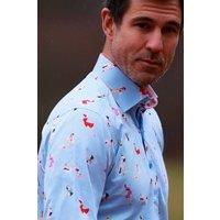 CLAUDIO LUGLI Men's Stripe Pin in Light Blue | Size: Large
