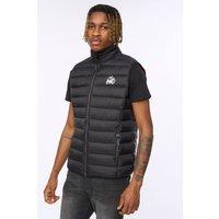 Kings Will Dream Jackinson Men's Versatile Lightweight Quilted Gilet with Stand Collar in Black | Size: Medium