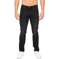 Bewley&Ritch Men's Abingdon Mid Wash Slim Jeans in Black | Size: 38R